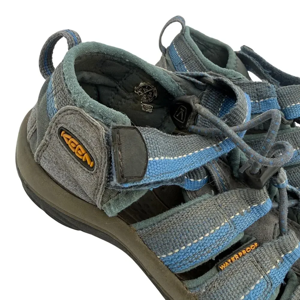 Keen Kids Newport H2 Blue & Grey Nylon Sandals Size 1